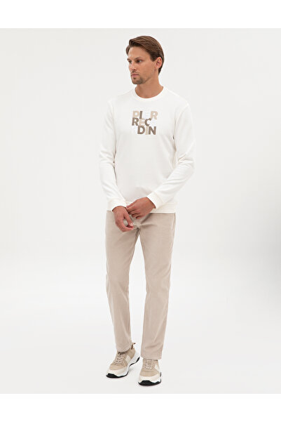 Pierre Cardin Φούτερ Ecru Regular Fit 50316087-VR019