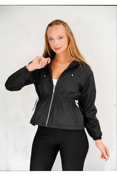 Azra Moda Style Trend Spring Hooded Jacket Women