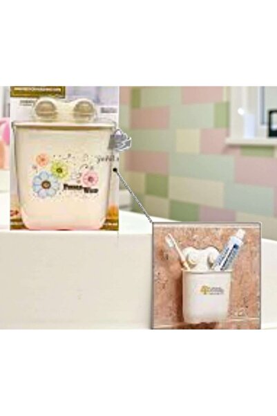 ÇEÇEN HOME Λευκή θήκη οδοντόβουρτσας με κενό αέρος