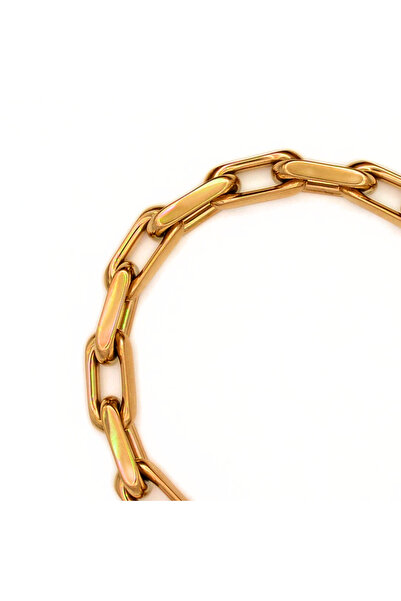IMMACULATI Bossie - brățară din oțel inoxidabil placată cu aur de 18k, imperm...
