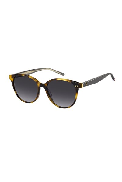 Tommy Hilfiger Women's Sunglasses Th 2289 05L Yellow Havana Frame Dark Purple Transition Lens