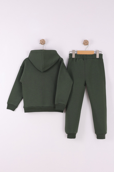 Ahsenimbebe Boys' Hooded Cardigan Tracksuit Set