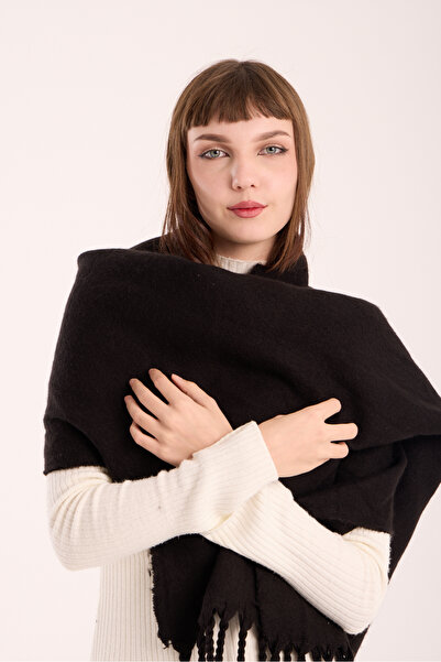 OX-RA Unisex Puffy ελαφρύ κασκόλ μαύρο