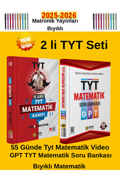 Ens Yayıncılık Matronik Yayınları 2025-2026 Bıyıklı GPT TYT Matematik Soru Ba...