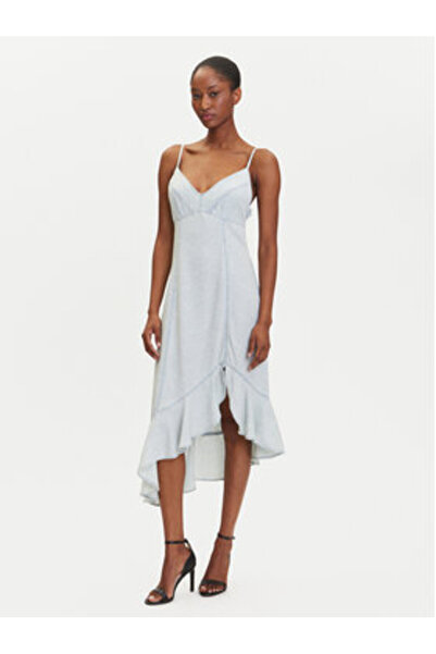 Guess Γυναικείο Φόρεμα Casual Μπλε W5GK44D5N81