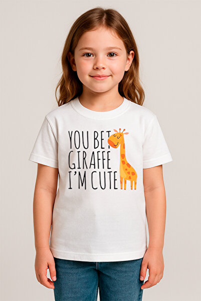 SVART WEAR تي شيرت للأطفال مطبوع عليه Giraffee Cute Sweet Kids تي شيرت للأم و...