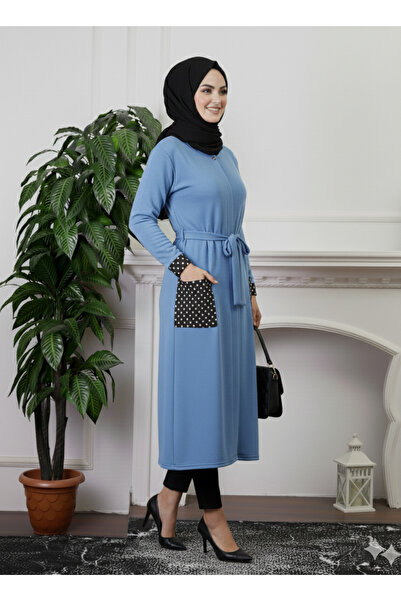 Defkay Φθινοπωρινό/χειμερινό γυναικείο φόρεμα με φερμουάρ/νυχτικό