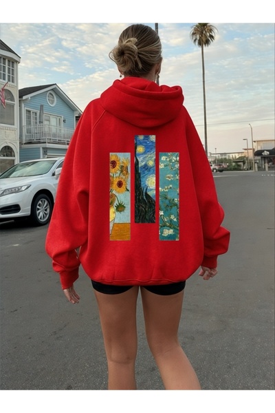 ArtYus Picturi unisex colorate personalizate cu imprimeu bumbac supradimensio...