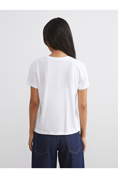 LC Waikiki Artı New Season Crew Neck Istanbul Printed Women's T-Shirt