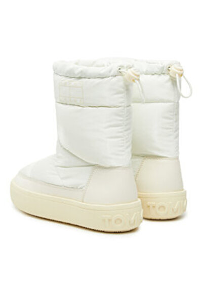 Tommy Jeans Γυναικείες Μπότες Χιονιού EN0EN02252 Λευκές
