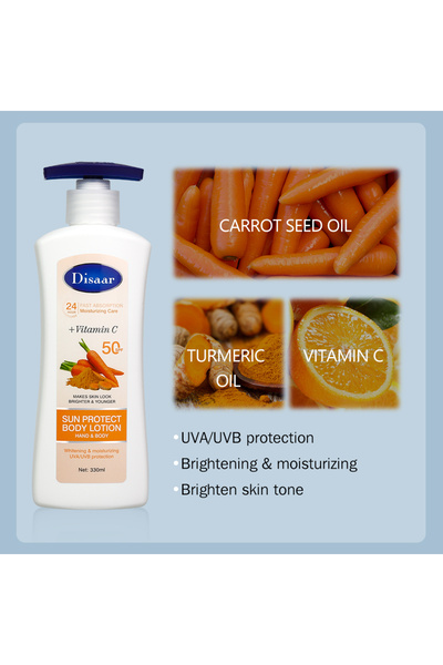Disaar لوشن الجسم الواقي من الشمس بفيتامين سي