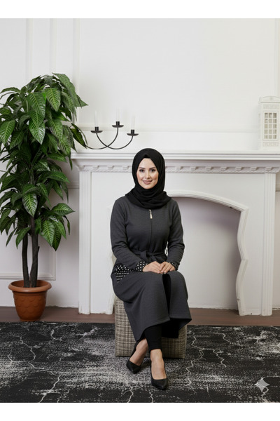 Defkay Φθινοπωρινό/χειμερινό γυναικείο νυχτικό/παντελόνι με φερμουάρ