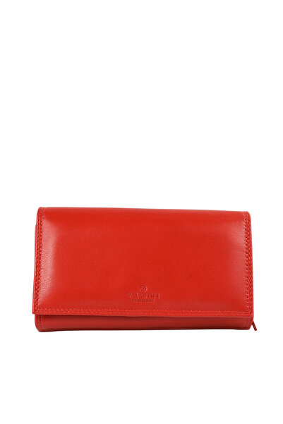 ADA SHOES Casual wallet, women's, VALENTINI 407-155, red, genuine leather