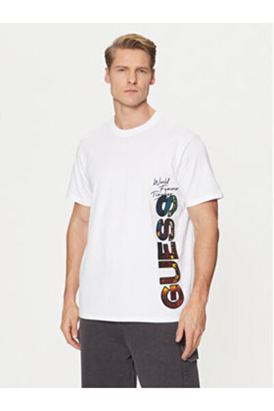 Guess Ανδρικό T-Shirt Λευκό M5RI01KCHA1