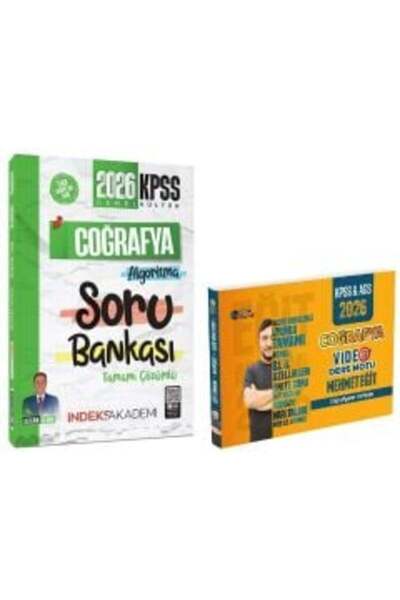 Eğit Akademi Eğit + İndeks 2026 KPSS Coğrafya Video Ders Notu + Soru Bankası ...