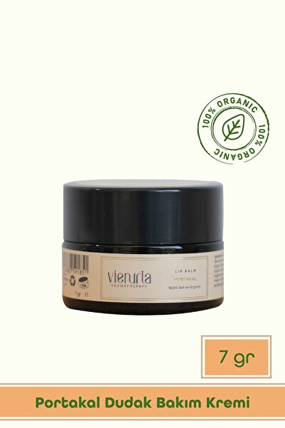 %100 Organik Portakal Dudak Bakım Kremi Balm 7 gr