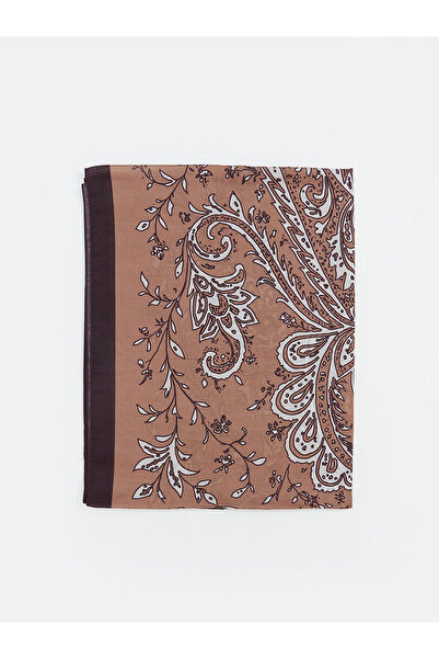 LC Waikiki Brown Patterned Women's Shawl