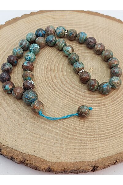 Yasamtohumu Piatra Crizocola 33 margele speciale de rugăciune cu design speci...