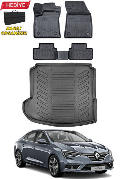 ko kaliteoto Renault Megane 4 Sedan 2018-2019-2020-2021 Model Sol Cepli Bagaj...