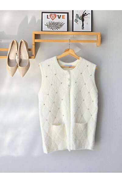 ENDAMIM Stone Detail Yumoş Tri̇ko Short Vest