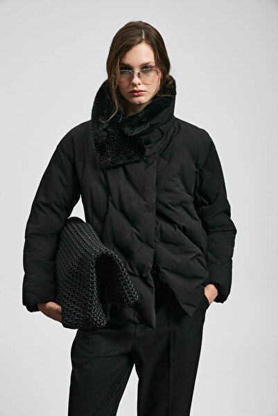 Lufian Monica Black Women's Coat 122120047