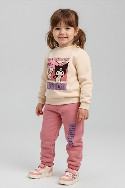 Beray Three-Ply Sharded Combed Cotton Sweatshirt Children's Set