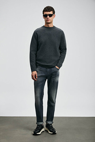 Lufian Pantaloni de blugi pentru bărbați gri Hegel 112200265