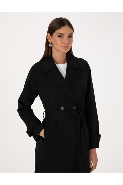 Pierre Cardin Siyah Trençkot 50314043-VR046