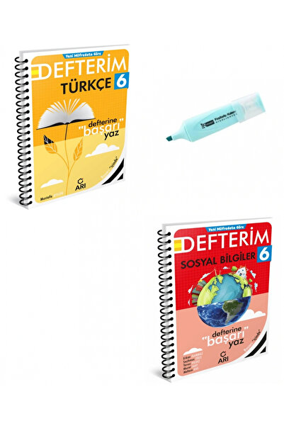 Arı Yayıncılık 6.Sınıf Türkçe Ve Sosyal Bilgiler Akıllı Defterim