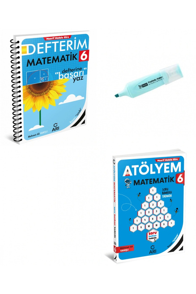 Arı Yayıncılık 6.Sınıf Matematik Akıllı Defterim Ve Matematik Atölyem Soru Bankası
