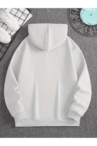 LAVİTTA Minimal Ekg and Heart Pattern Hoodie