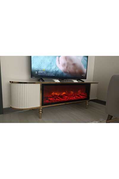 ALSAN DEKOR Tv ünitesi şömineli tv sehpa 160cn