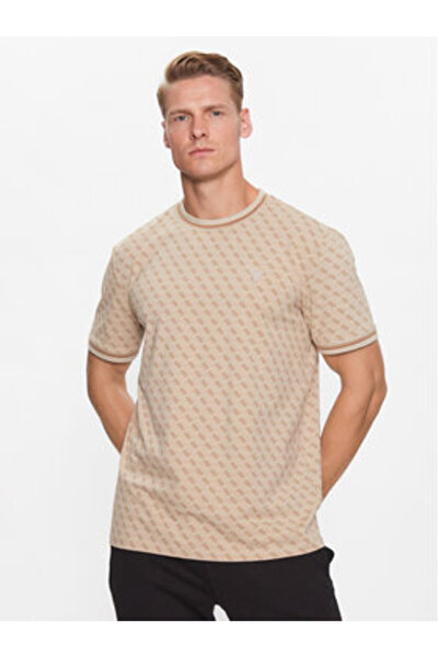 Guess Ανδρικό T-Shirt Μπεζ Z2YI05J1314