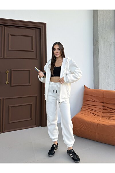 Rabi Shine Women's Oversize 3-Ply Sharded Tracksuit Set