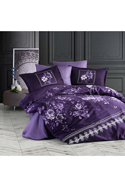 OEM Lenjerie de pat din satin, King Size, din 100% bumbac dublu satinat, TC 2...