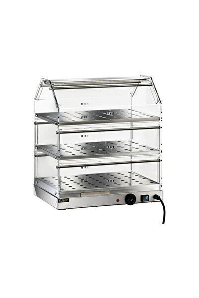 Moratti România Vitrina calda 3 rafturi geam pexiglas, Moratti 400 W