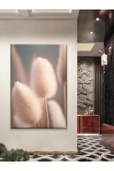 ESLEM POFUDUK ÇİÇEK - TAVŞAN KUYRUĞU ÇİÇEĞİ - BASKI KANVAS TABLO