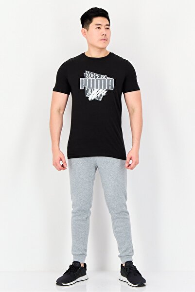 Puma Men Regular Fit Short Sleeve Outdoors T-Shirts, Black