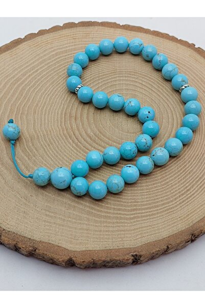 Yasamtohumu Piatra turcoaz 33 bucăți Tesbih cu design special 8 mm (4674)
