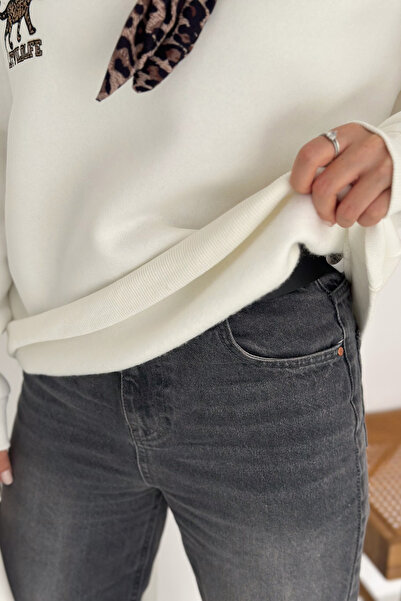 Noa Noa Kadın Nakış Detaylı Sweatshirt – Grafik & Şehirli Stil