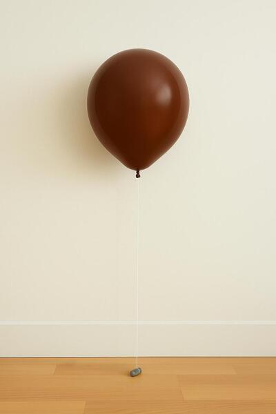 Balonsan بالون بلون الشوكولاتة 25 قطعة