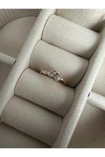 ringbox Green Stone Pinky Finger Ring