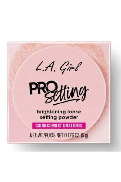 LA Girl بودرة تثبيت سائبة لتفتيح البشرة من برو سيتنج - 5 جرام