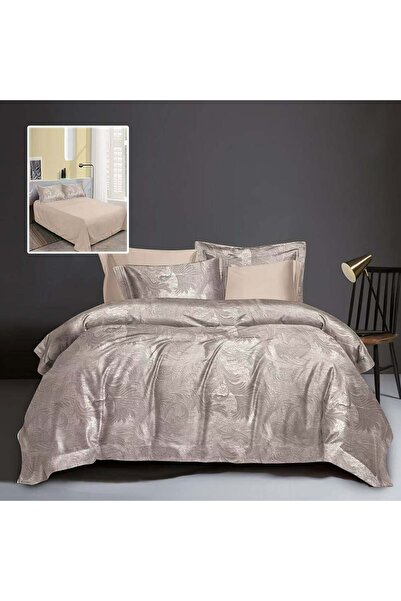 OEM Jaquard bed linen, 6 pieces, King Size, gift box, 70% cotton, 30% polycotton