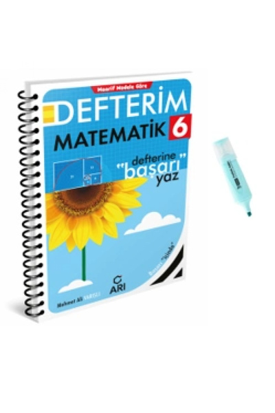 Arı Yayıncılık 6.Sınıf Matematik Akıllı Defterim (Yeni Müfredat)