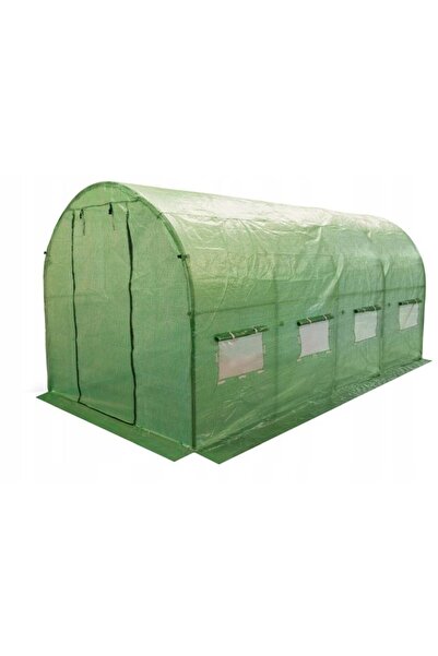 PROCART Seră de grădină, 4x2.5x2m, tip tunel solar, folie impermeabilă cu fil...