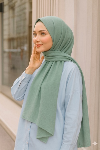 VIEN POLO شال قطني بدون نمط - غير قابل للانزلاق، لا يسبب التعرق، مناسب للاستخ...