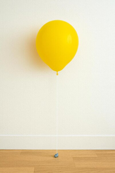 Balonsan بالون أصفر اللون 25 قطعة