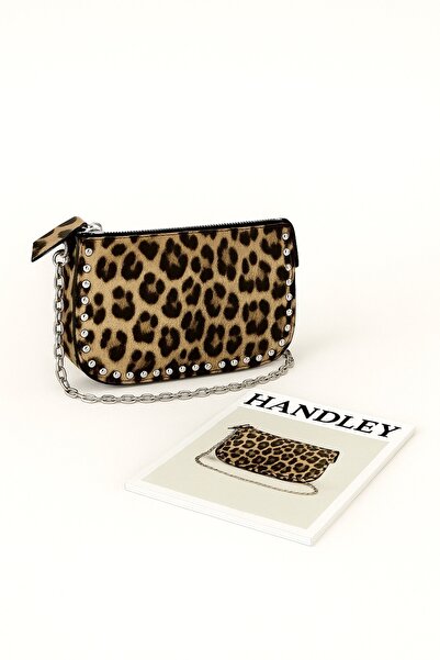 Handley Τσάντα ώμου με λουράκι αλυσίδας και λεπτομέρεια από πέτρα