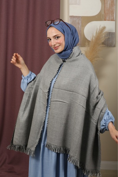 mim eşarp Şal de umăr în carouri cu două feţe